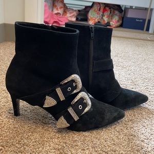 Revolve/Raye black cowgirl cowboy booties